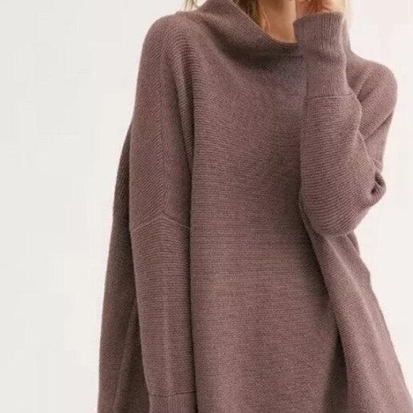 Free People Sweaters - FREE PEOPLE-Ottoman Slouchy Tunic-NUTMEG-Cotton Blend-Size XS-NEW WITH TAG